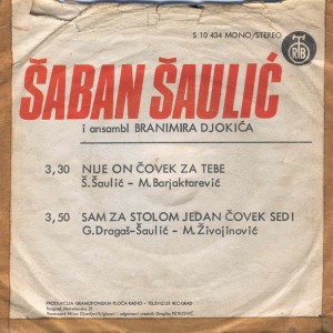 Saban Saulic - 1976 - Nije On Covek Za Tebe